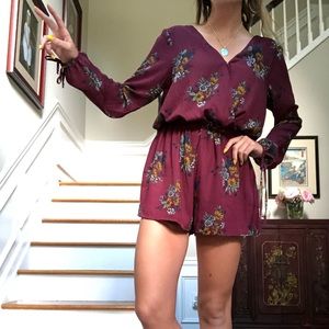 flowered romper !!!